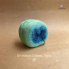 Sợi cầu vồng Cotton 0.8mm cuộn 100g, Chouihandmade, đan móc áo, váy