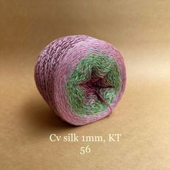 Cầu vồng sợi Silk kim tuyến, cỡ 1.0mm, 300g, đan móc áo, váy, khăn