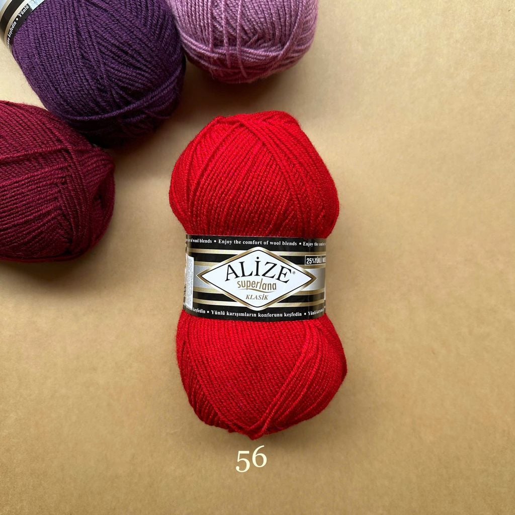 Len ấm Superlana Klasik nhập khẩu từ Alize Yarns đan móc nón, khăn, áo