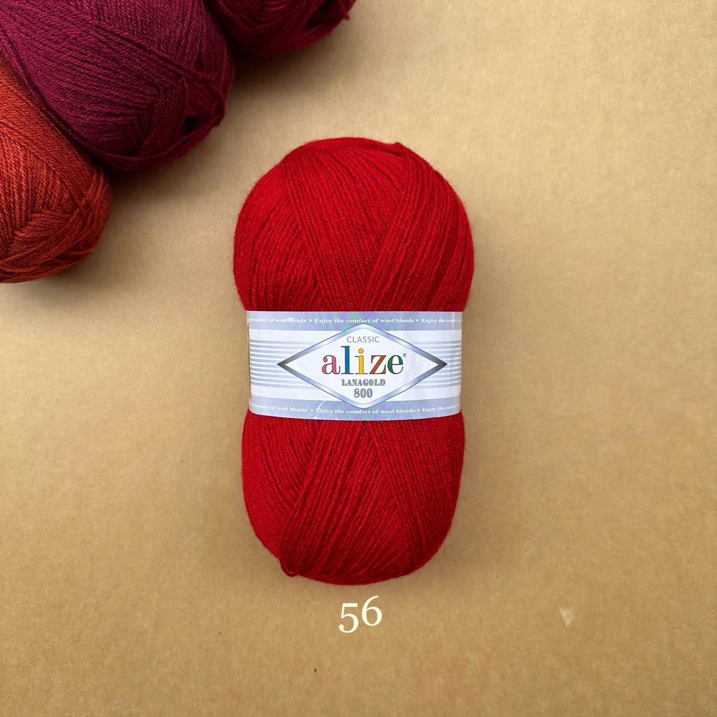 Cuộn len ấm Lanagold 800 hãng Alize siêu dôi, siêu ấm đan móc khăn, áo ấm cực thích