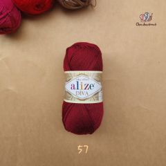Sợi acrylic bóng Diva nhập khẩu từ Alize yarns đan móc bikini, áo, váy, thú, nón cực xinh