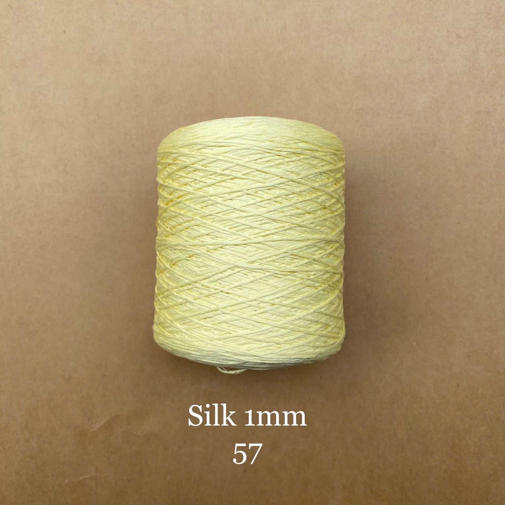 Cuộn sợi 100% Silk 1mm, 300g màu trơn