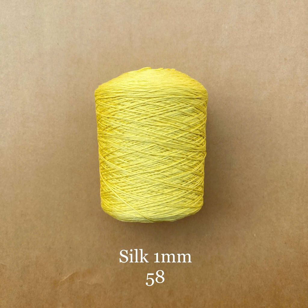 Cuộn sợi 100% Silk 1mm, 300g màu trơn