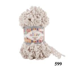 Cuộn len tết bằng tay Puffy Fine hãng Alize Yarns tết áo, khăn, vỏ gối, chăn, thảm, túi