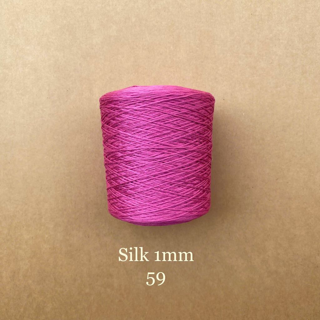 Cuộn sợi 100% Silk 1mm, 300g màu trơn