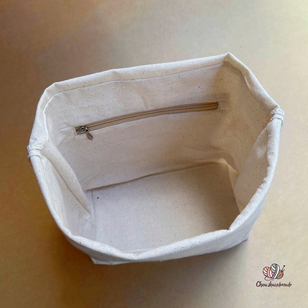 Lót túi dây rút, chất liệu vải cotton, dùng cho túi, ví đan móc thủ công