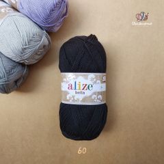 Sợi cotton hè trơn Bella nhập khẩu từ Alize Yarns đan móc áo, váy, khăn hè, mềm mại và mát