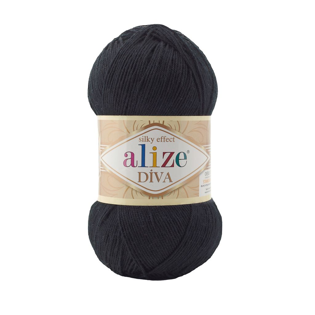 Sợi acrylic bóng Diva nhập khẩu từ Alize yarns đan móc bikini, áo, váy, thú, nón cực xinh