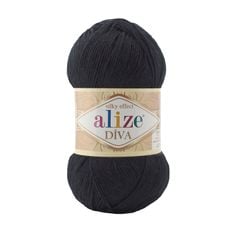 Sợi acrylic bóng Diva nhập khẩu từ Alize yarns đan móc bikini, áo, váy, thú, nón cực xinh