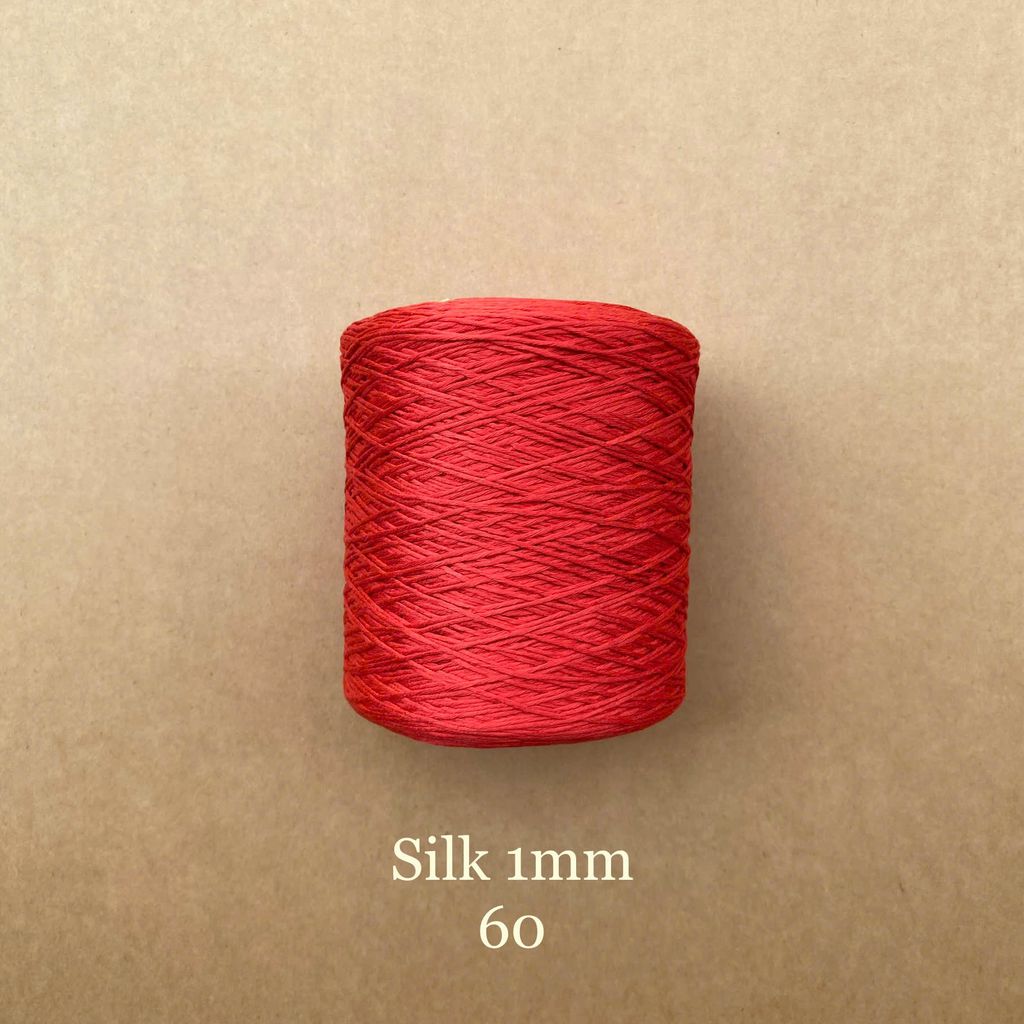 Cuộn sợi 100% Silk 1mm, 300g màu trơn