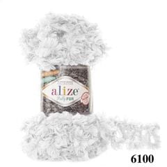 Len lông xù Puffy Fur nhập khẩu từ Alize Yarns, tết vỏ gối, thú bông, áo khoác