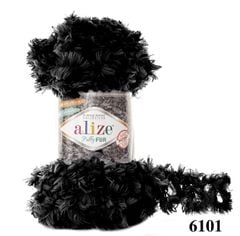 Len lông xù Puffy Fur nhập khẩu từ Alize Yarns, tết vỏ gối, thú bông, áo khoác