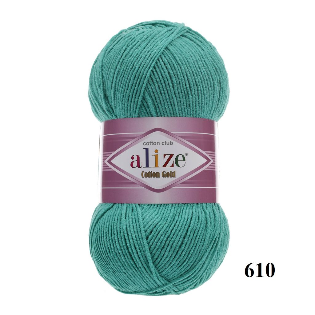 Len hè Cotton Gold nhập khẩu từ Alize Yarns, đan móc đồ hè, thú, nón cực xinh