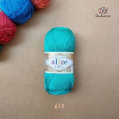 Sợi acrylic bóng Diva nhập khẩu từ Alize yarns đan móc bikini, áo, váy, thú, nón cực xinh