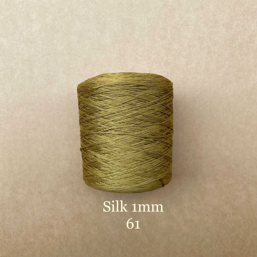 Cuộn sợi 100% Silk 1mm, 300g màu trơn