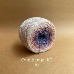 Cầu vồng sợi Silk kim tuyến, cỡ 1.0mm, 300g, đan móc áo, váy, khăn