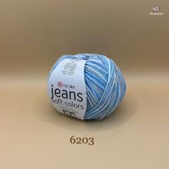 Len Jeans Soft Colors nhập khẩu từ Yarnart, đan móc áo, váy, đan móc thú