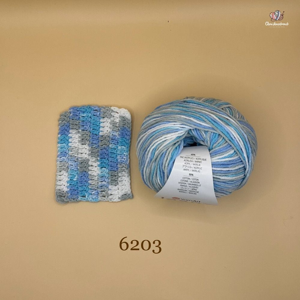 Len Jeans Soft Colors nhập khẩu từ Yarnart, đan móc áo, váy, đan móc thú