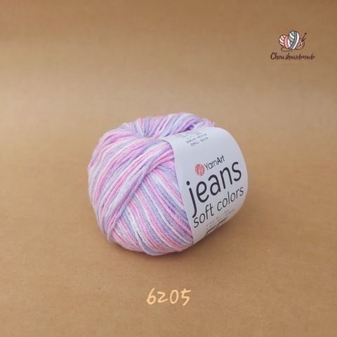 Len Jeans Soft Colors nhập khẩu từ Yarnart, đan móc áo, váy, đan móc thú