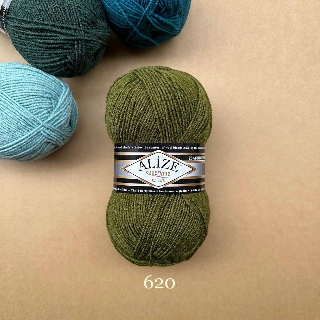 Len ấm Superlana Klasik nhập khẩu từ Alize Yarns đan móc nón, khăn, áo