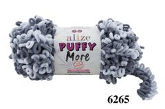 Len to loang Puffy More nhập khẩu từ Alize Yarns tết chăn, thảm, vỏ gối