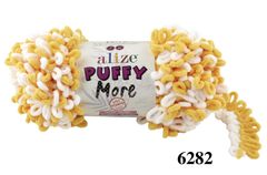 Len to loang Puffy More nhập khẩu từ Alize Yarns tết chăn, thảm, vỏ gối