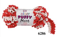 Len to loang Puffy More nhập khẩu từ Alize Yarns tết chăn, thảm, vỏ gối