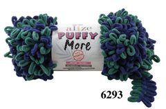 Len to loang Puffy More nhập khẩu từ Alize Yarns tết chăn, thảm, vỏ gối
