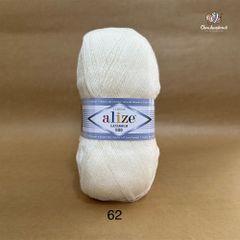 Cuộn len ấm Lanagold 800 hãng Alize siêu dôi, siêu ấm đan móc khăn, áo ấm cực thích