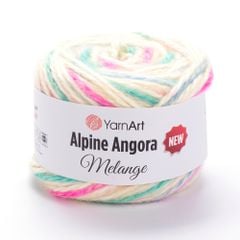 Len Alpine Angora Melange nhập từ Yarnart, đan móc áo, váy, khăn