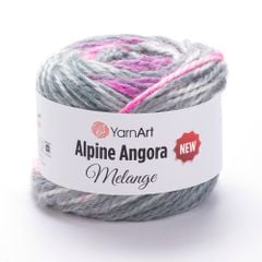 Len Alpine Angora Melange nhập từ Yarnart, đan móc áo, váy, khăn