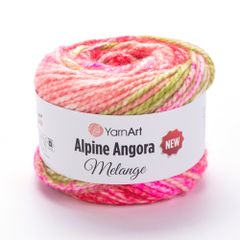 Len Alpine Angora Melange nhập từ Yarnart, đan móc áo, váy, khăn