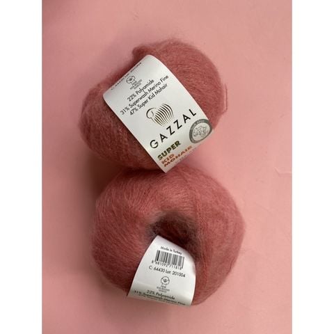 Len Super Kid Mohair nhập khẩu từ Gazzal, đan móc áo, váy, khăn