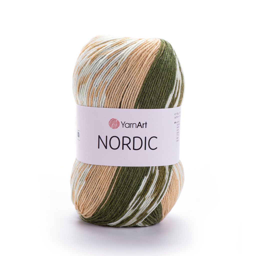 Len Nordic nhập khẩu từ Yarnart, đan móc áo, khăn, nón