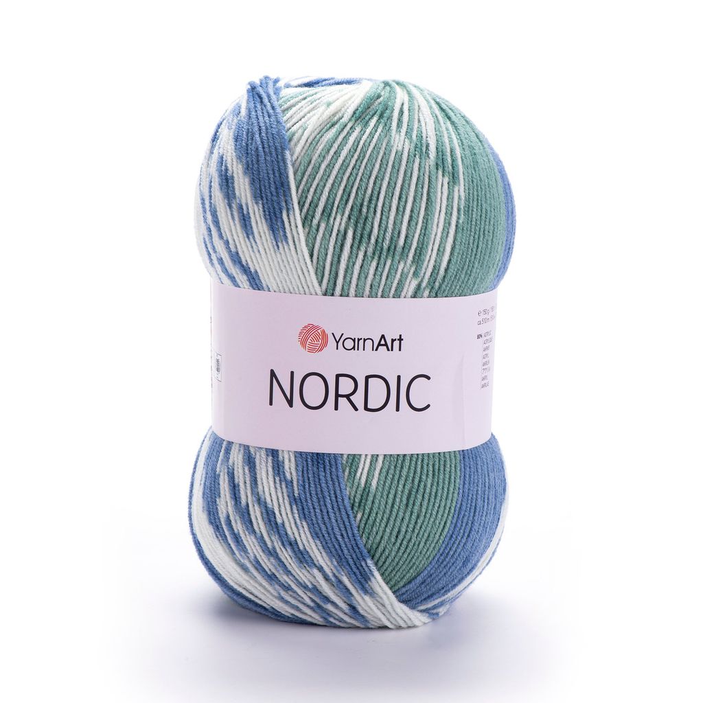 Len Nordic nhập khẩu từ Yarnart, đan móc áo, khăn, nón