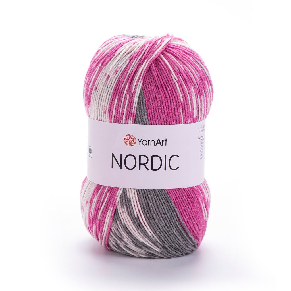Len Nordic nhập khẩu từ Yarnart, đan móc áo, khăn, nón