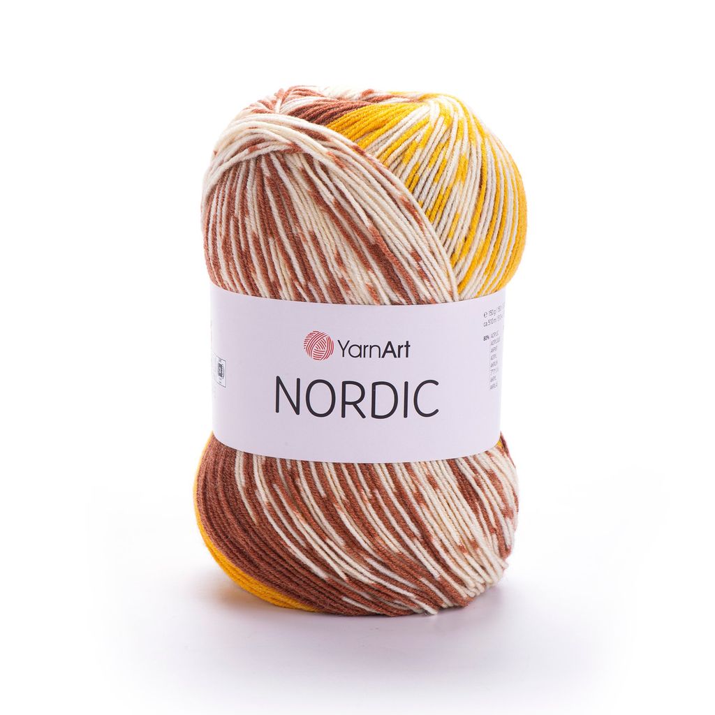 Len Nordic nhập khẩu từ Yarnart, đan móc áo, khăn, nón