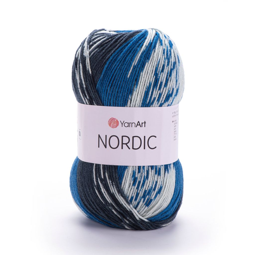 Len Nordic nhập khẩu từ Yarnart, đan móc áo, khăn, nón
