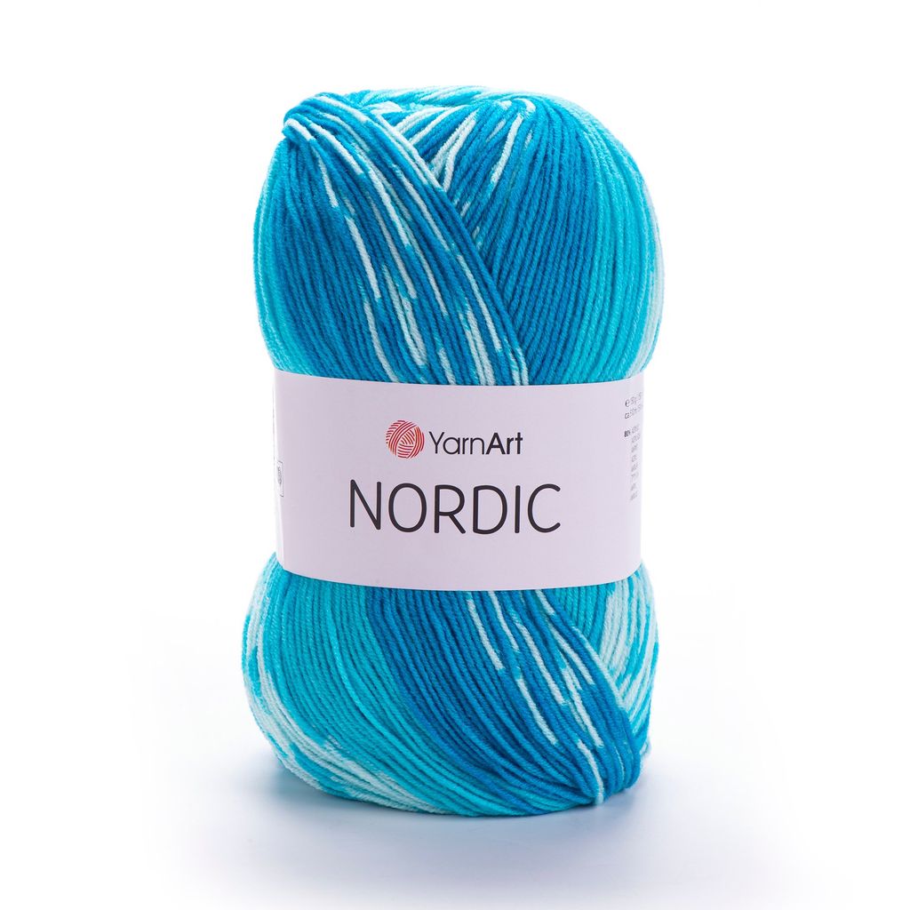 Len Nordic nhập khẩu từ Yarnart, đan móc áo, khăn, nón