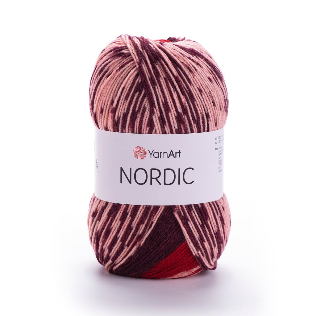 Len Nordic nhập khẩu từ Yarnart, đan móc áo, khăn, nón