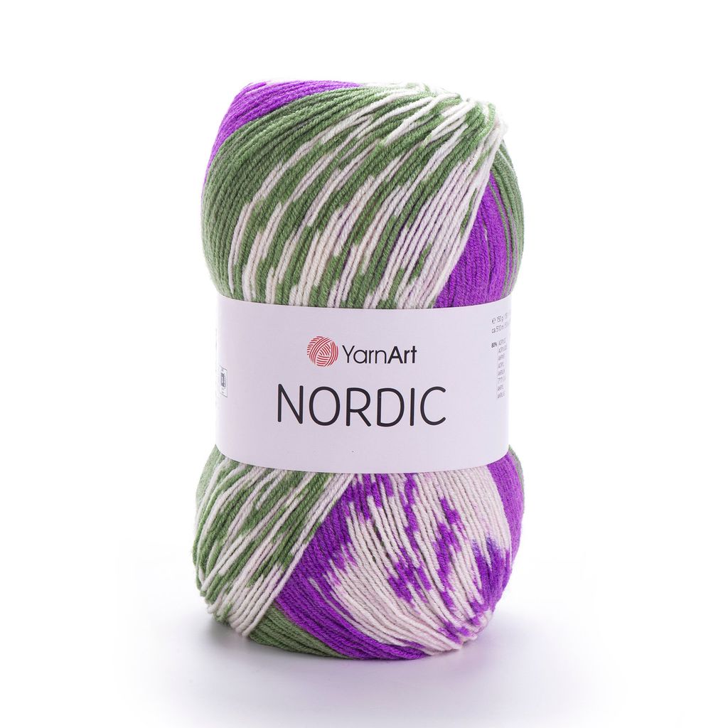 Len Nordic nhập khẩu từ Yarnart, đan móc áo, khăn, nón