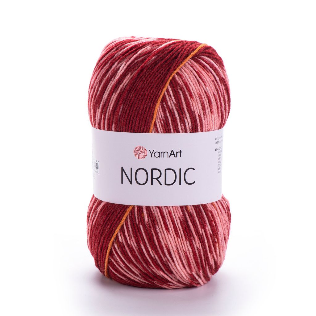 Len Nordic nhập khẩu từ Yarnart, đan móc áo, khăn, nón