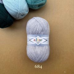 Cuộn len ấm Lanagold 800 hãng Alize siêu dôi, siêu ấm đan móc khăn, áo ấm cực thích