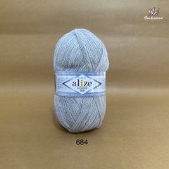 Cuộn len ấm Lanagold 800 hãng Alize siêu dôi, siêu ấm đan móc khăn, áo ấm cực thích