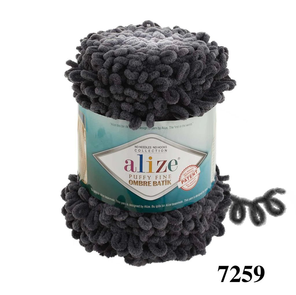 Len to Puffy Fine Ombre Batik nhập khẩu từ Alize Yarns tết chăn, nón, áo, thảm