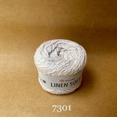 Sợi Linen Soft nhập khẩu từ Yarnart, đan móc áo, váy, khăn