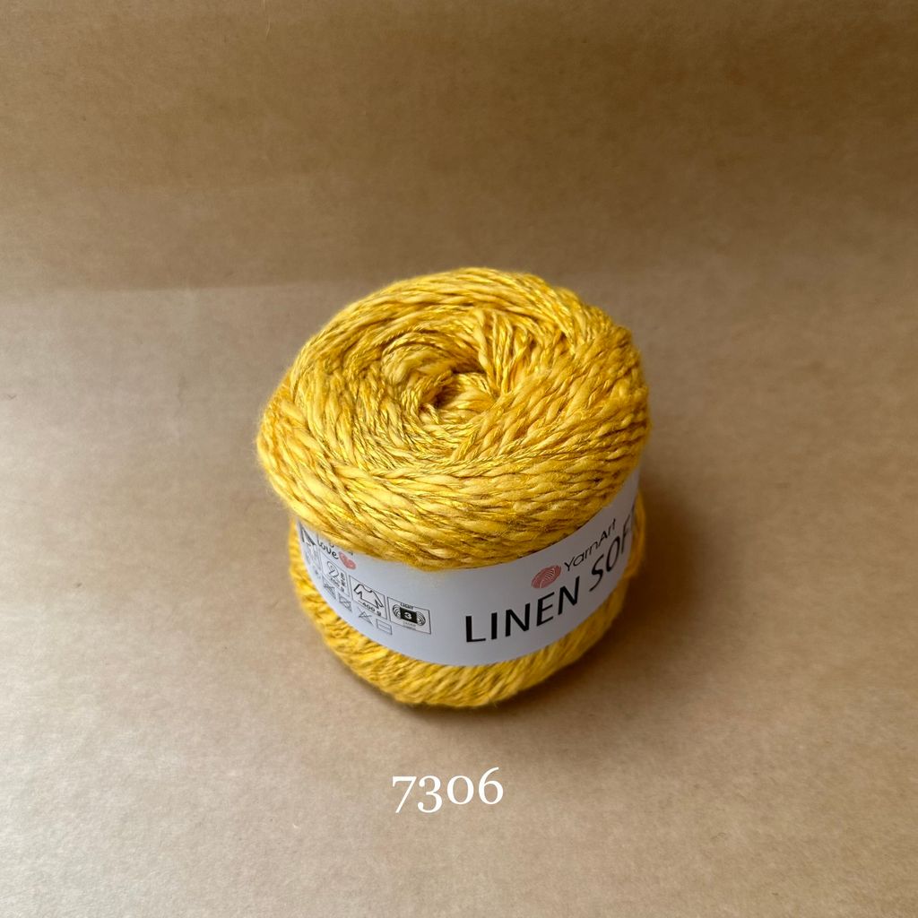 Sợi Linen Soft nhập khẩu từ Yarnart, đan móc áo, váy, khăn