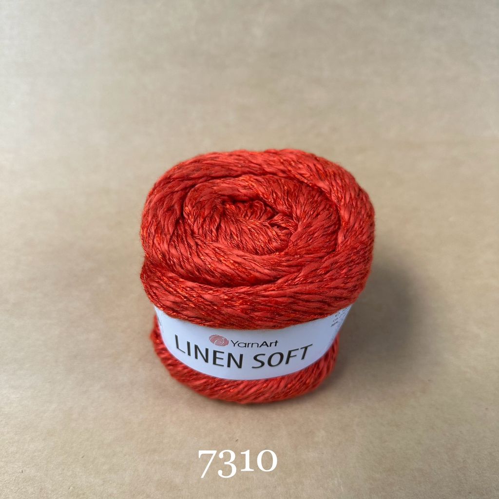Sợi Linen Soft nhập khẩu từ Yarnart, đan móc áo, váy, khăn