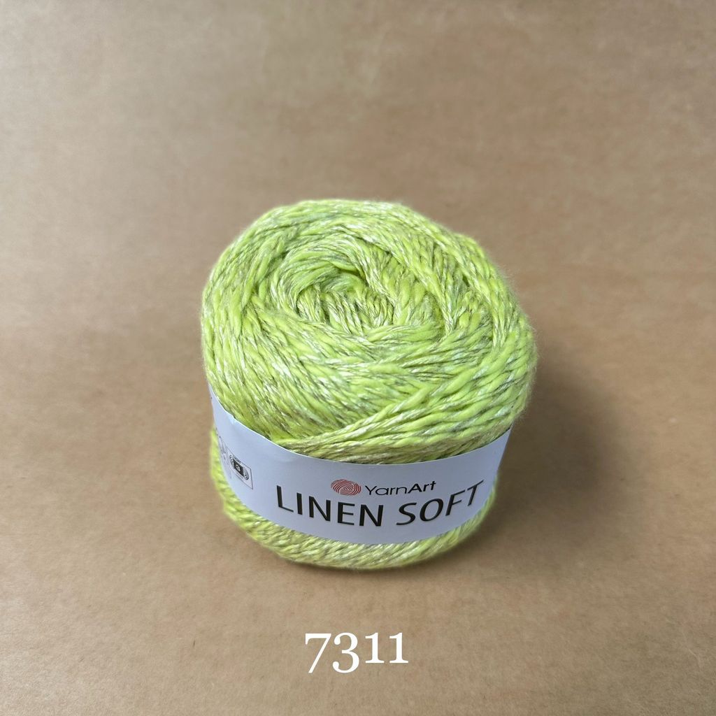 Sợi Linen Soft nhập khẩu từ Yarnart, đan móc áo, váy, khăn