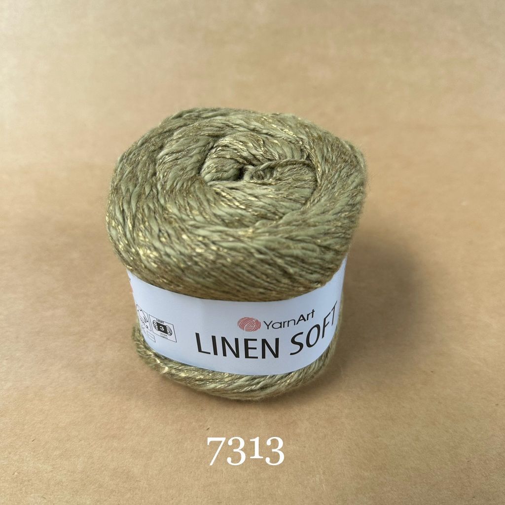 Sợi Linen Soft nhập khẩu từ Yarnart, đan móc áo, váy, khăn